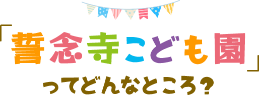 誓念寺こども園ってどんなところ？